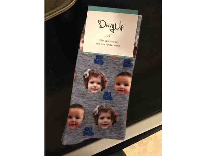 Pair of Custom Face Socks from Divvy Up