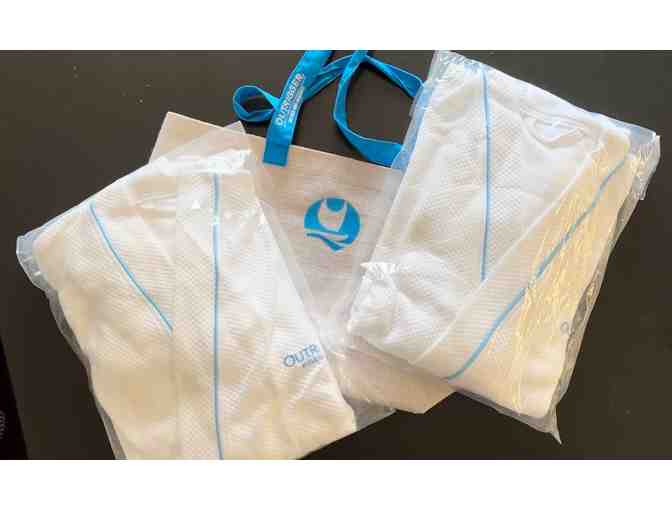 Two Outrigger Plush Robes and Tote Bag