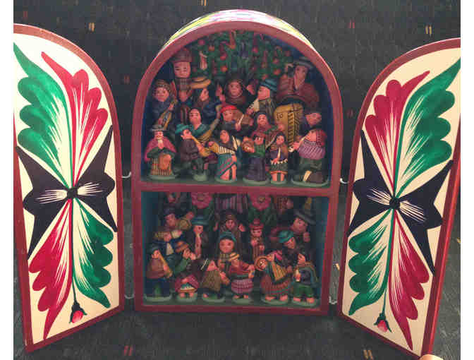 Nativity Scene in A Box - Peruvian Folk Art