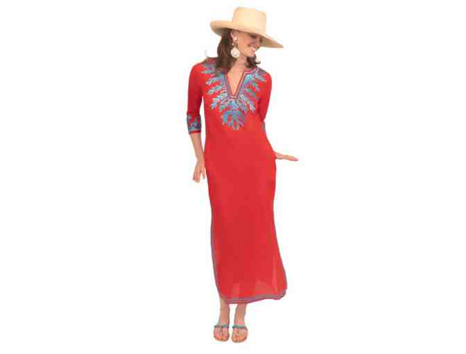 Gretchen Scott Caftan and Earrings