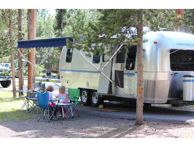 Glamping in Golden Airstream Staycation at Clear Creek RV Park