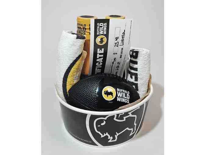 $25 Buffalo Wild Wings Gift Certificate and Gift Basket