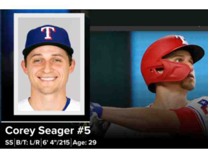 Texas Rangers Corey Seager Autographed Hat