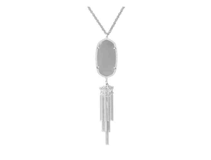 Kendra Scott Rayne Silver Necklace in Slate