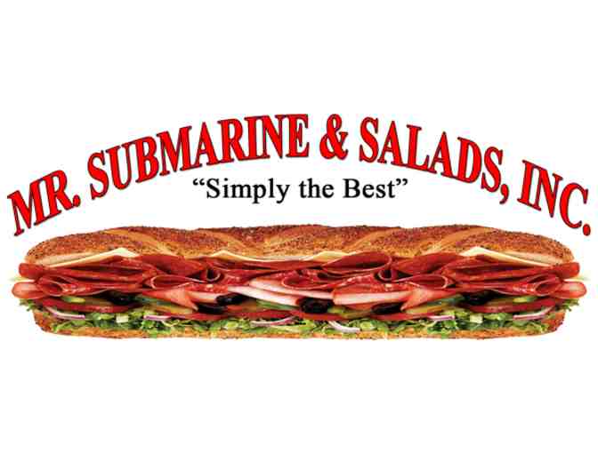 Two $10 Gift Certificates and Swag from Mr. Submarine