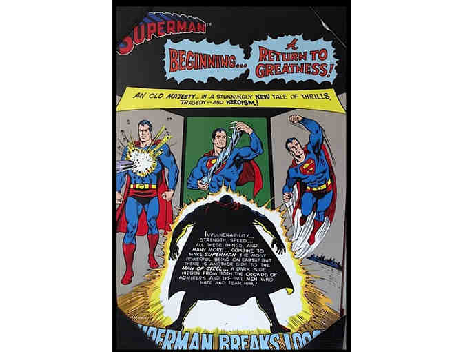 4 Superman Comic Book Cover Wooden Wall Plaques