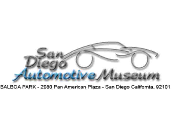 4 Guest Passes - San Diego Automotive Museum
