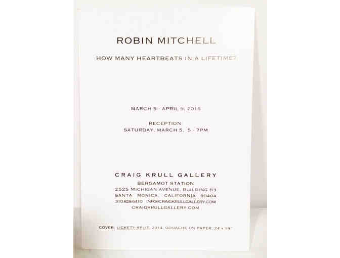 Robin Mitchell, California Artist 4x6' Original, Signed Painting on Postcard