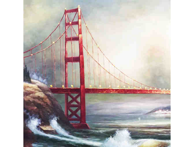 Golden Gate Bridge - Oil Painting - Beautifully Framed Canvas
