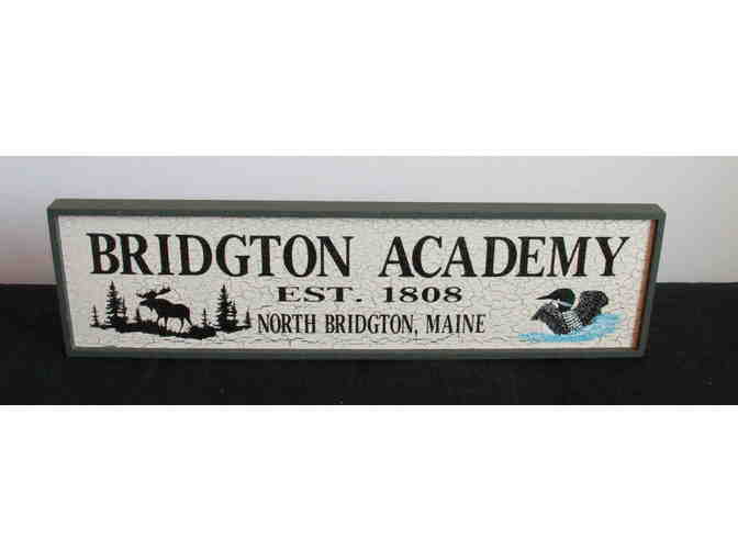 'Bridgton Academy' Antique-Look Sign