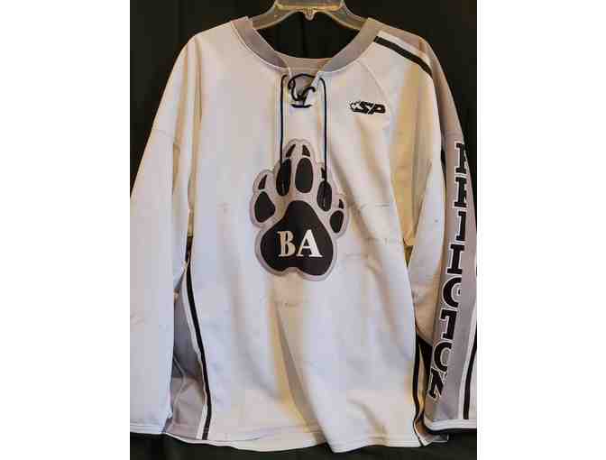 White Bridgton #11 Hockey Jersey