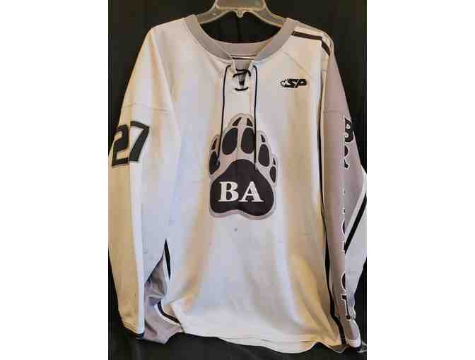 White Bridgton #27 Hockey Jersey