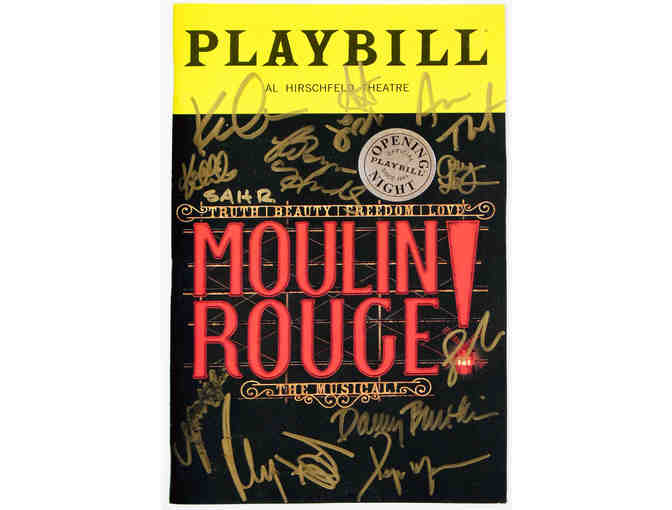 Autographed Moulin Rouge! The Musical opening night Playbill, signed by the original Broadway cast