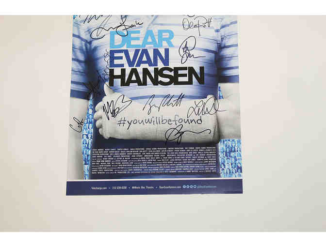 Ben Platt, Mike Faist & full original Broadway cast-signed Dear Evan Hansen poster