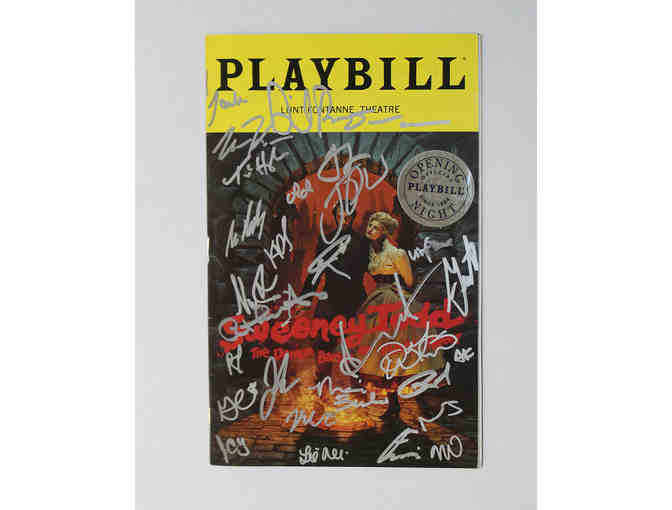 Sweeney Todd signed shops playbill (Josh Groban, Annaleigh Ashford, Gaten Matarazzo)