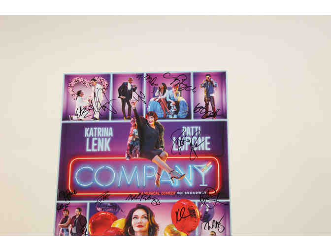 Patti LuPone, Katrina Lenk & cast-signed Company poster