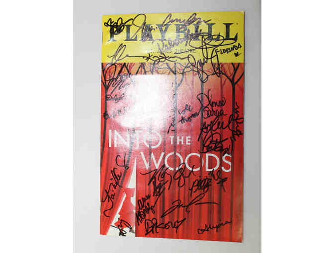 Sara Bareilles, Gavin Creel, Patina Miller & cast-signed Into the Woods Playbill