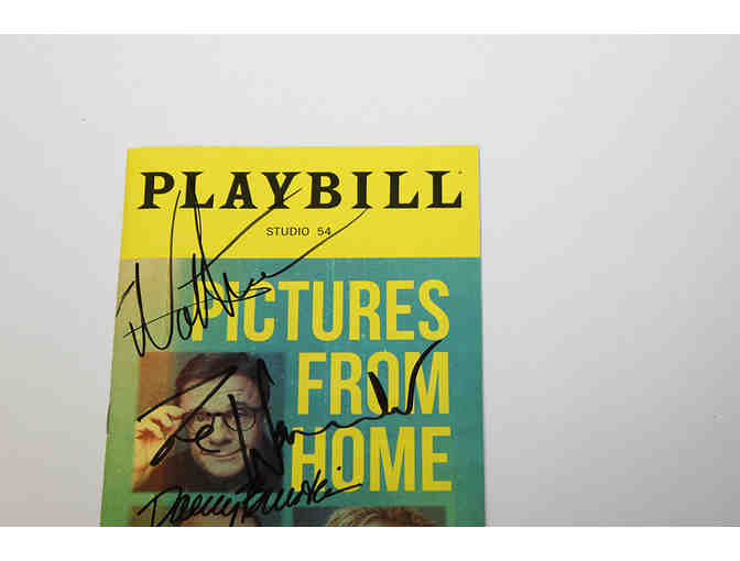 Nathan Lane, Zo Wanamaker, Danny Burstein Signed Pictures From Home Playbill