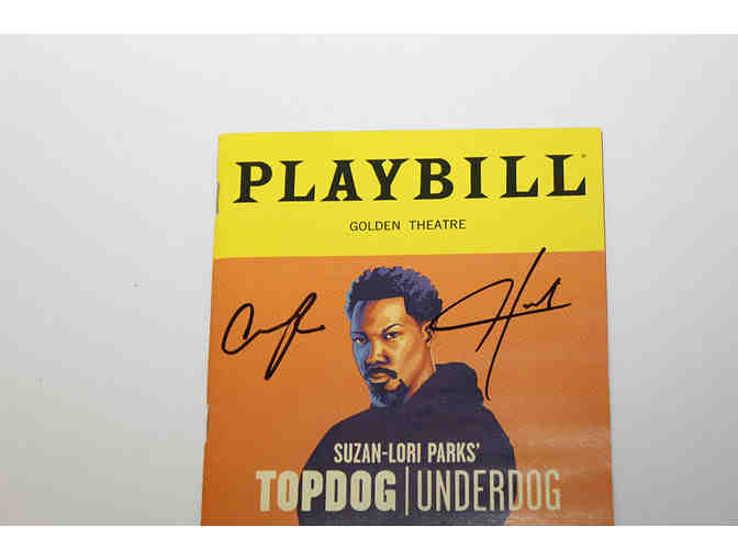 Yahya Abdul-Mateen II & Corey Hawkins signed Topdog/Underdog revival Playbill