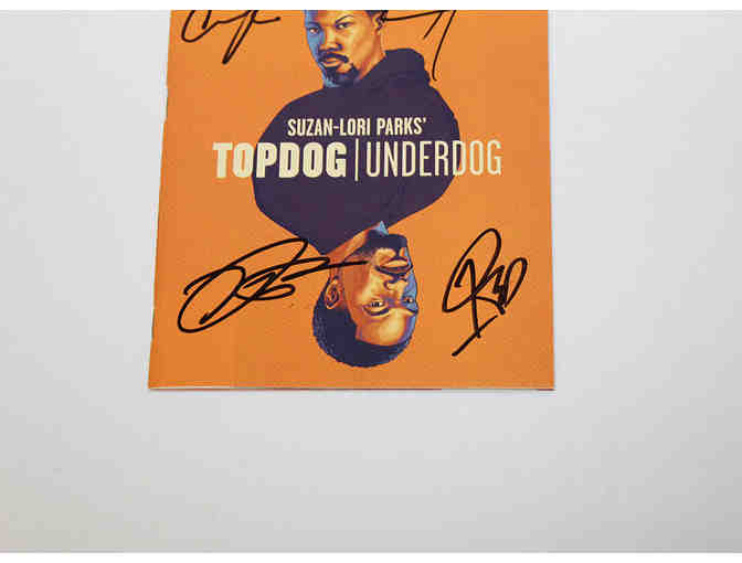 Yahya Abdul-Mateen II & Corey Hawkins signed Topdog/Underdog revival Playbill