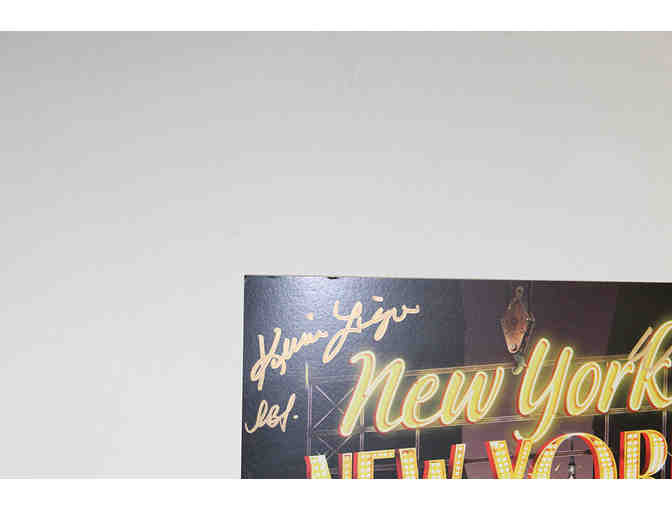 Colton Ryan, Anna Uzele Broadway cast-signed New York, New York poster