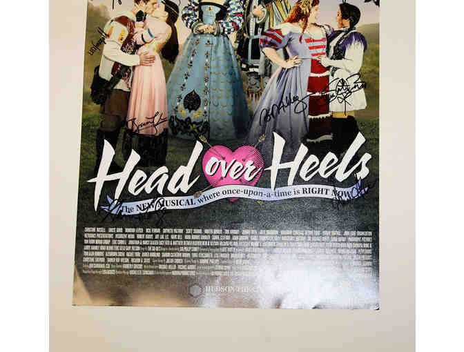 Bonnie Milligan, Peppermint & cast-signed Head Over Heels Broadway poster