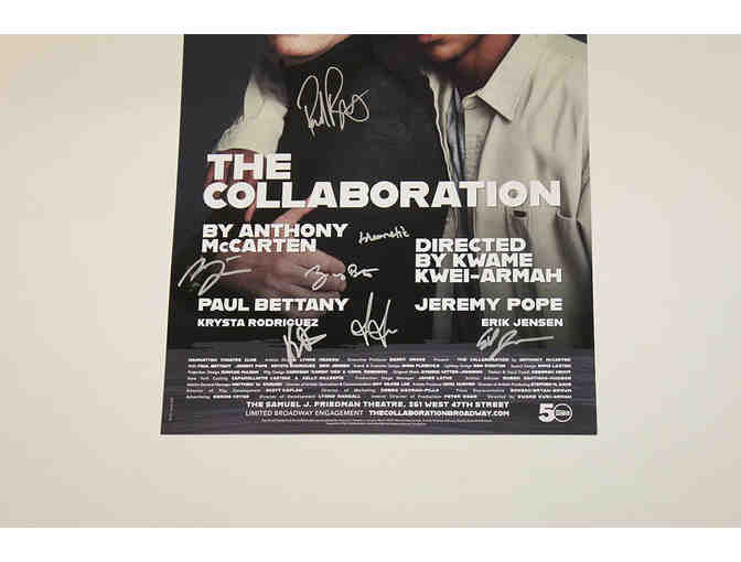 Paul Bettany, Jeremy Pope, Krysta Rodriguez & cast-signed The Collaboration poster