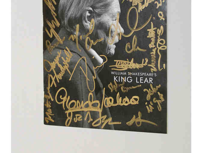 Glenda Jackson, Pedro Pascal & cast-signed King Lear Playbill