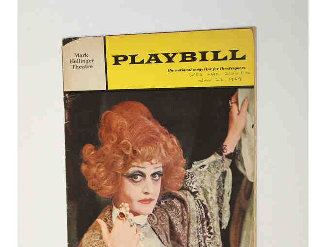 Angela Lansbury-signed Dear World Playbill