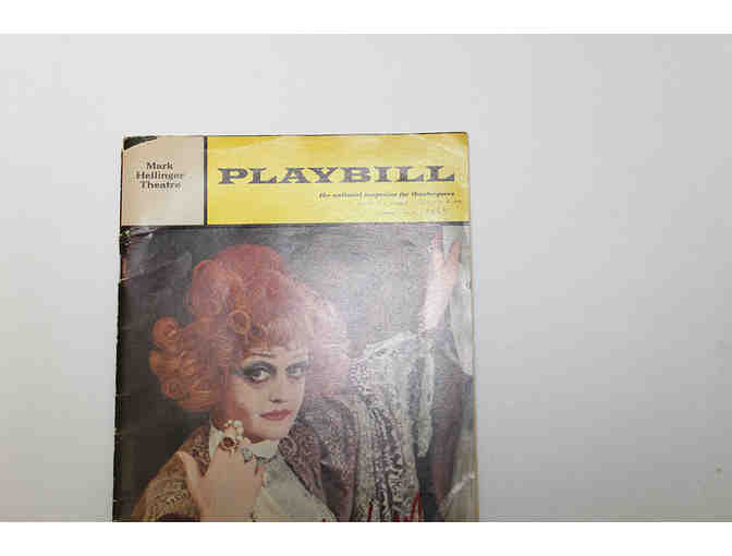 Angela Lansbury-signed Dear World Playbill