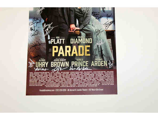 Ben Platt, Micaela Diamond & cast-signed Parade poster