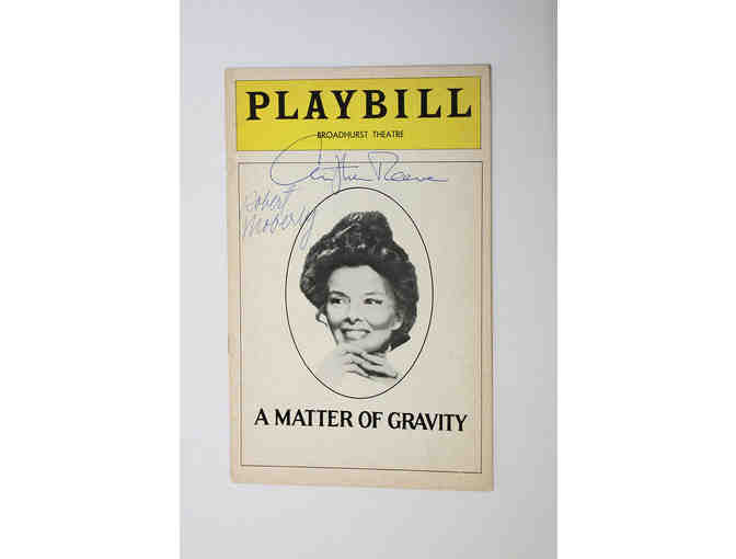 Katharine Hepburn, Christopher Reeve & signed A Matter of Gravity Playbill