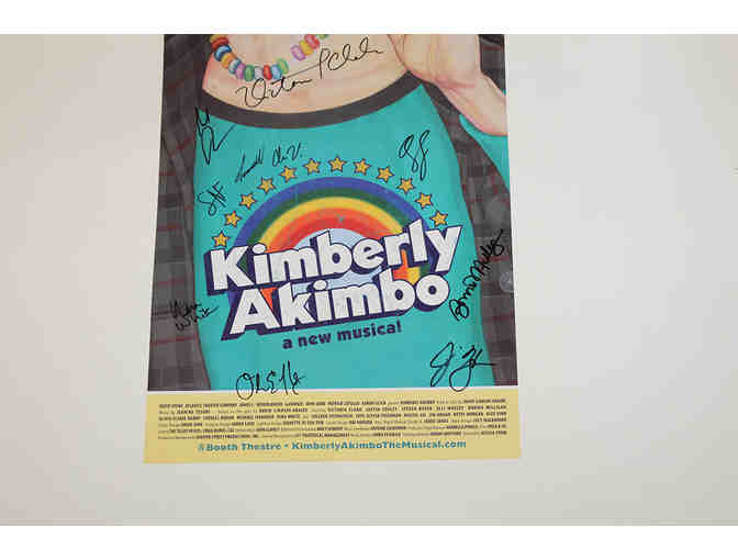 Victoria Clark, Bonnie Milligan partial cast-signed Kimberly Akimbo poster