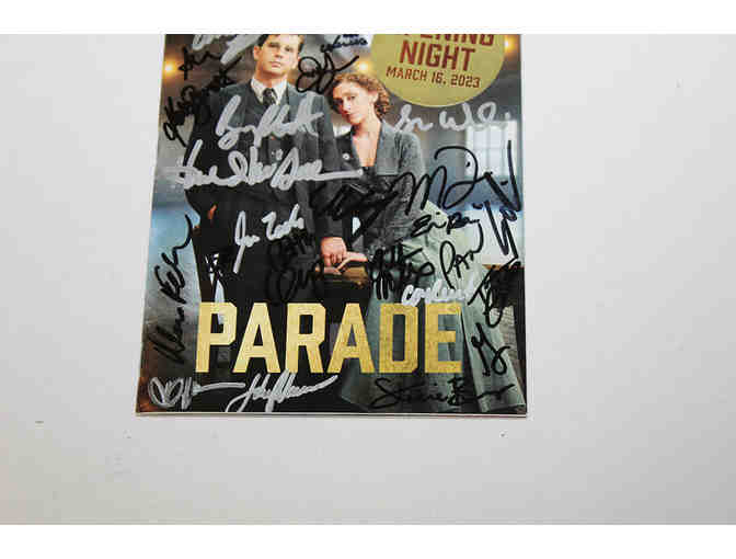 Ben Platt, Micaela Diamond & cast-signed Parade opening night Playbill
