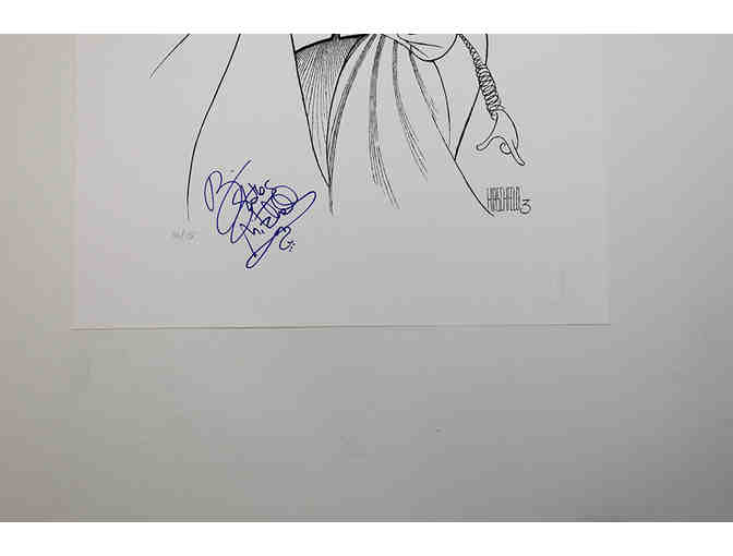 Brian Stokes Mitchell-signed Hirschfeld Kiss Me, Kate print