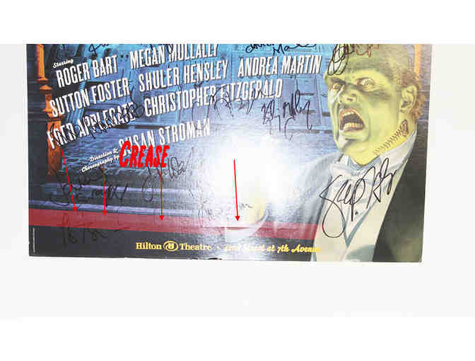Sutton Foster, Megan Mullally & partial cast-signed Young Frankenstein Broadway poster