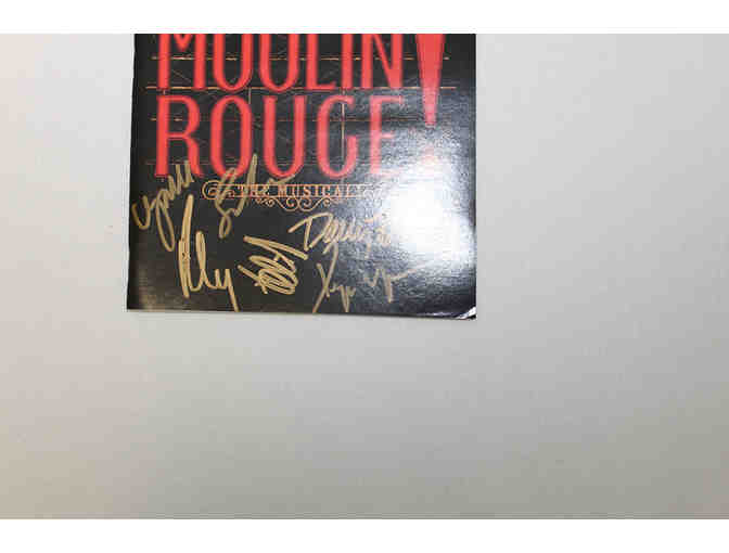 Aaron Tveit, Danny Burstein, Karen Olivo & cast-signed Moulin Rouge opening night Playbill