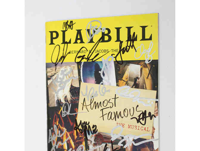 Casey Likes, Solea Pfeiffer & cast-signed Almost Famous Playill