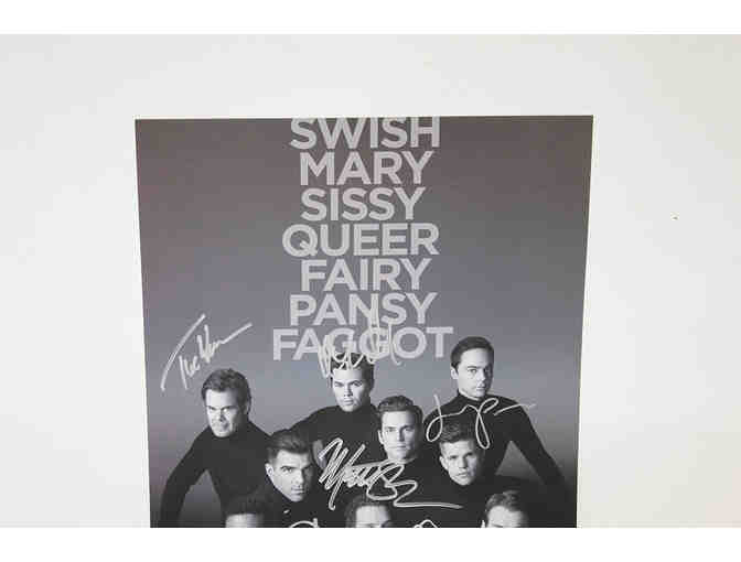Jim Parsons, Matt Bomer, Zachary Quinto full cast-signed The Boys In the Band poster