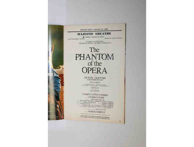 Sarah Brightman-signed The Phantom of the Opera Playbill