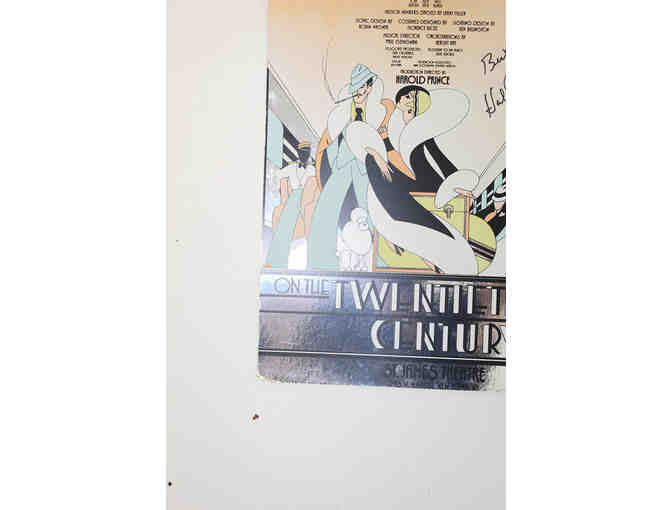 Hal Prince-signed On the Twentieth Century foil edition poster