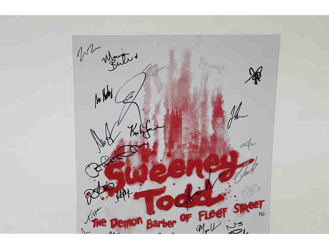 Annaleigh Ashford, Josh Groban, Gaten Matarazzo & cast-signed Sweeney Todd Poster