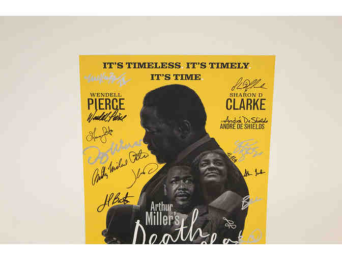 Sharon D Clarke, Wendell Pierce, Andr De Shields & cast-signed Death of a Salesman poster