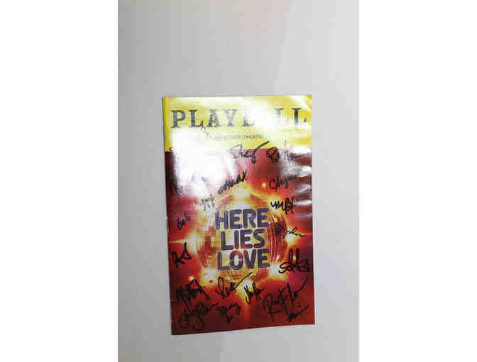 Lea Salonga, Arielle Jacobs, Jose Llana & cast-signed Broadway Here Lies Love Playbill