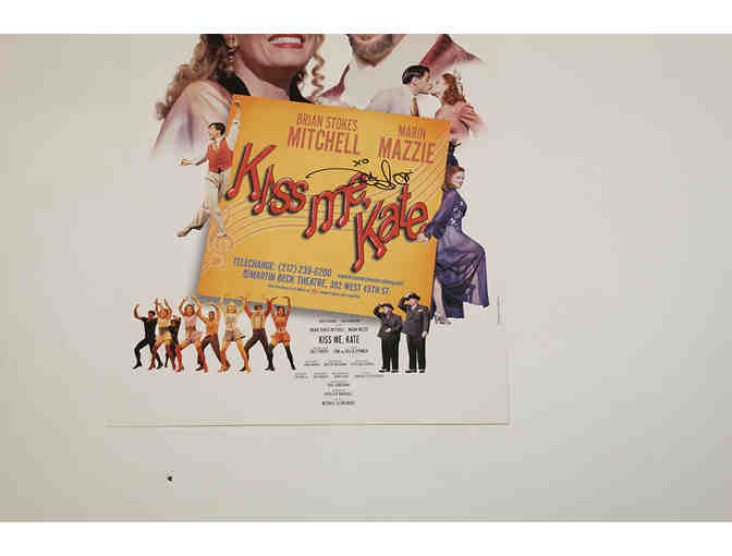 Marin Mazzie-signed Kiss Me, Kate poster
