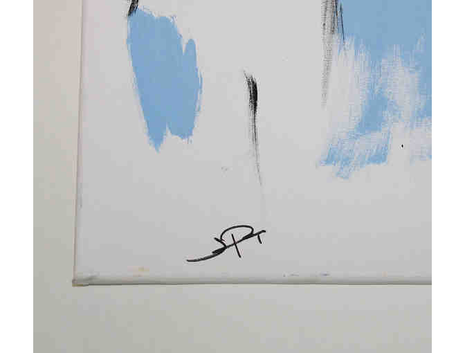 Jeremy Pope stage-painted & signed The Collaboration painting