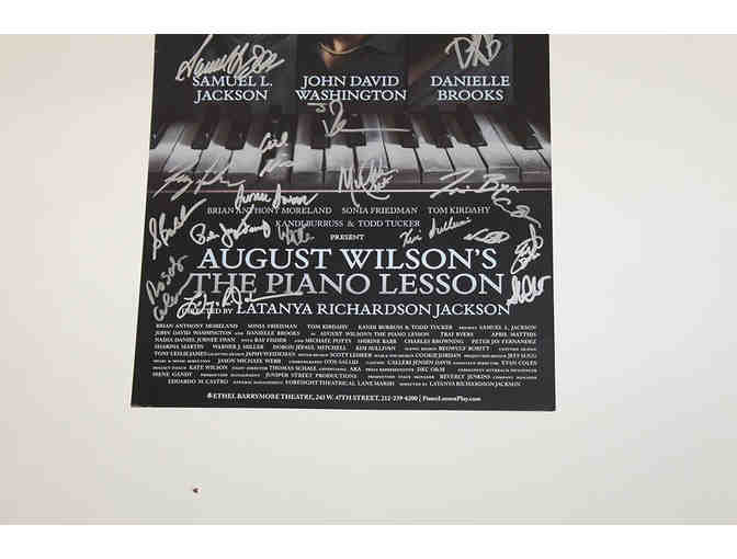 Samuel L. Jackson, Danielle Brooks & cast-signed The Piano Lesson poster