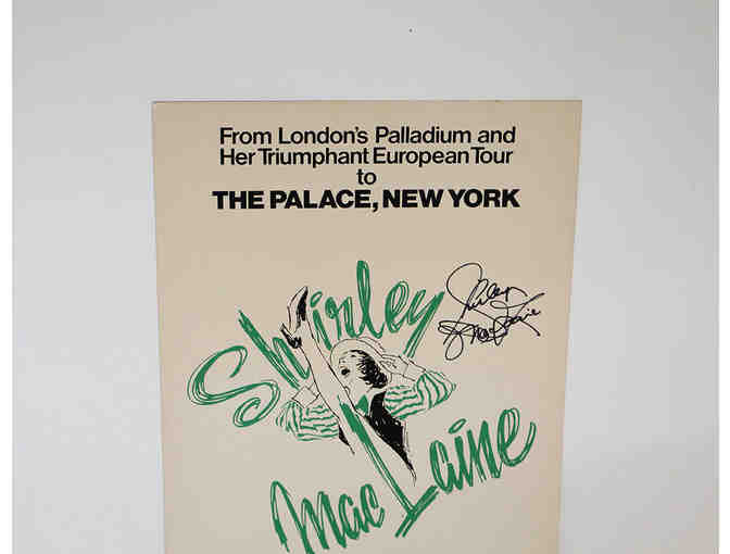 Shirley MacLaine-signed rare solo show poster