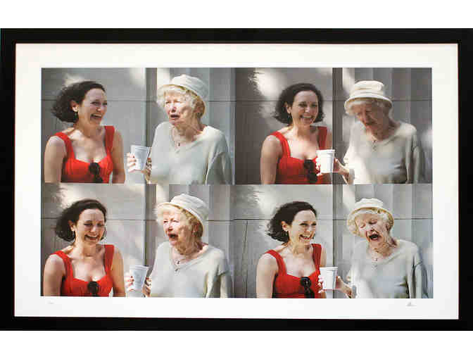 Bebe Neuwirth & Elaine Stritch limited-edition photo collage with note from Bebe Neuwirth