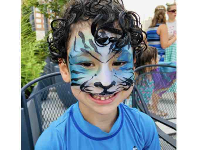 2 hours of face painting + glitter tattoos with Happy Faces Face Painting & Glitter Art
